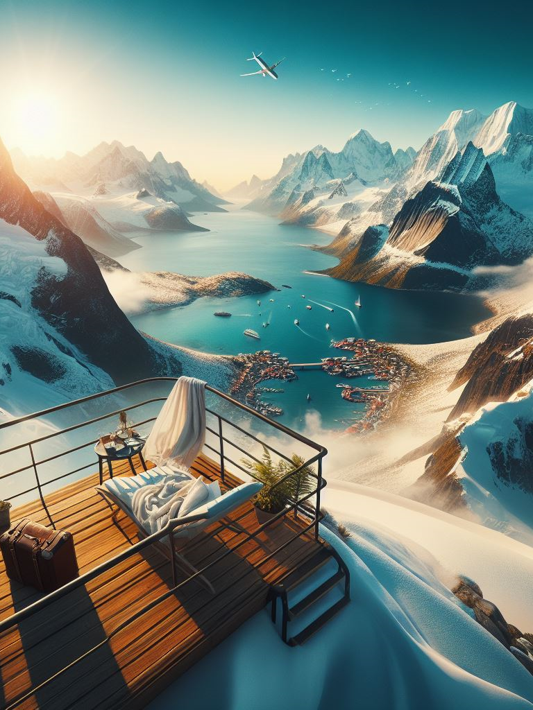 Montagne enneigée