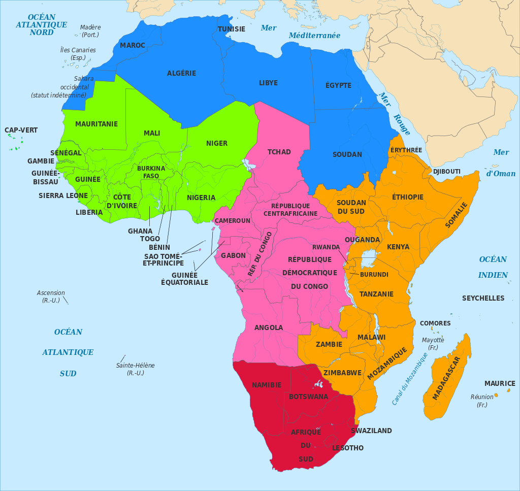 Carte d'Afrique