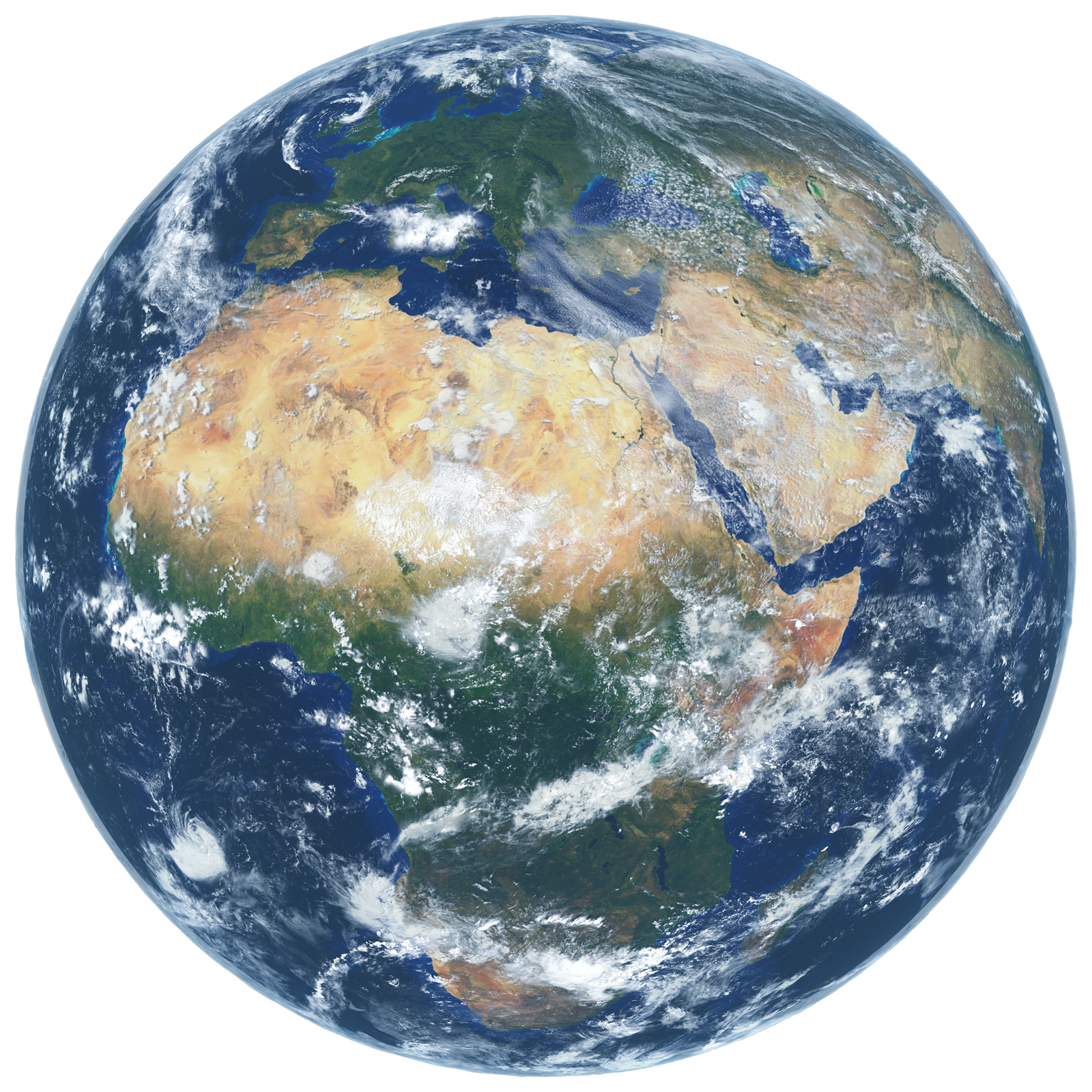 la Terre vue depuis l'espace