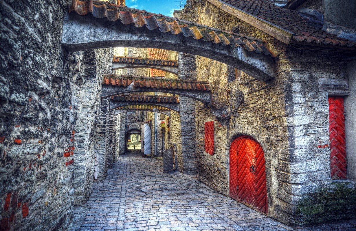 La vieille ville de Tallinn, Passage St Catherine